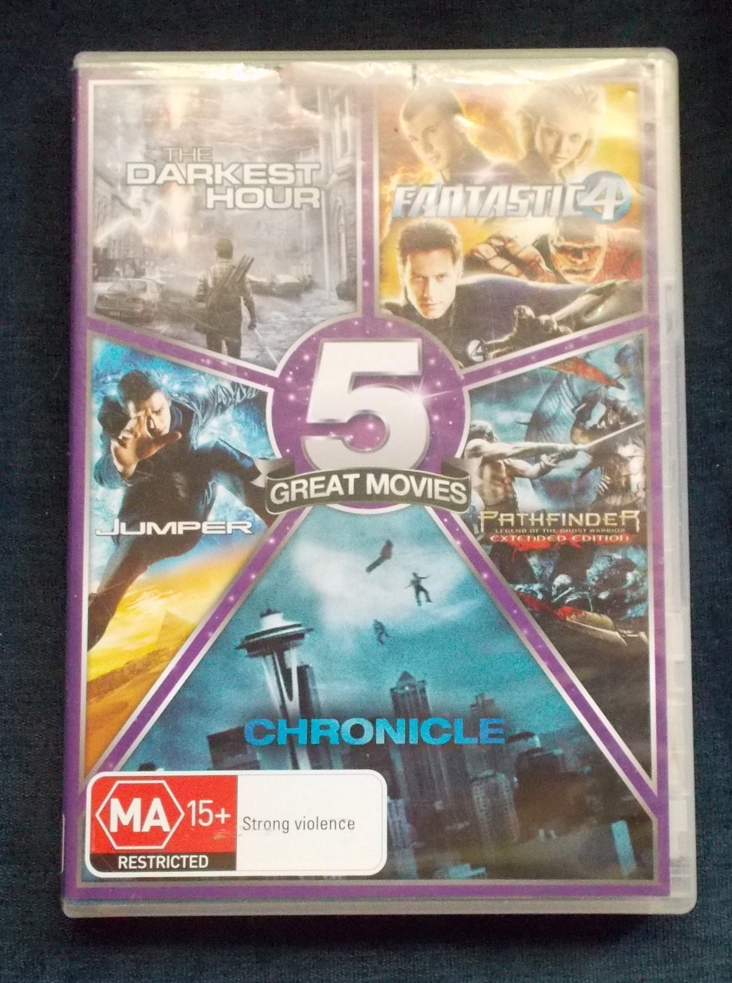 5 Movie Pack: The Darkest Hour; Fantastic 4; Jumper; Patherfinder; Chronicle
