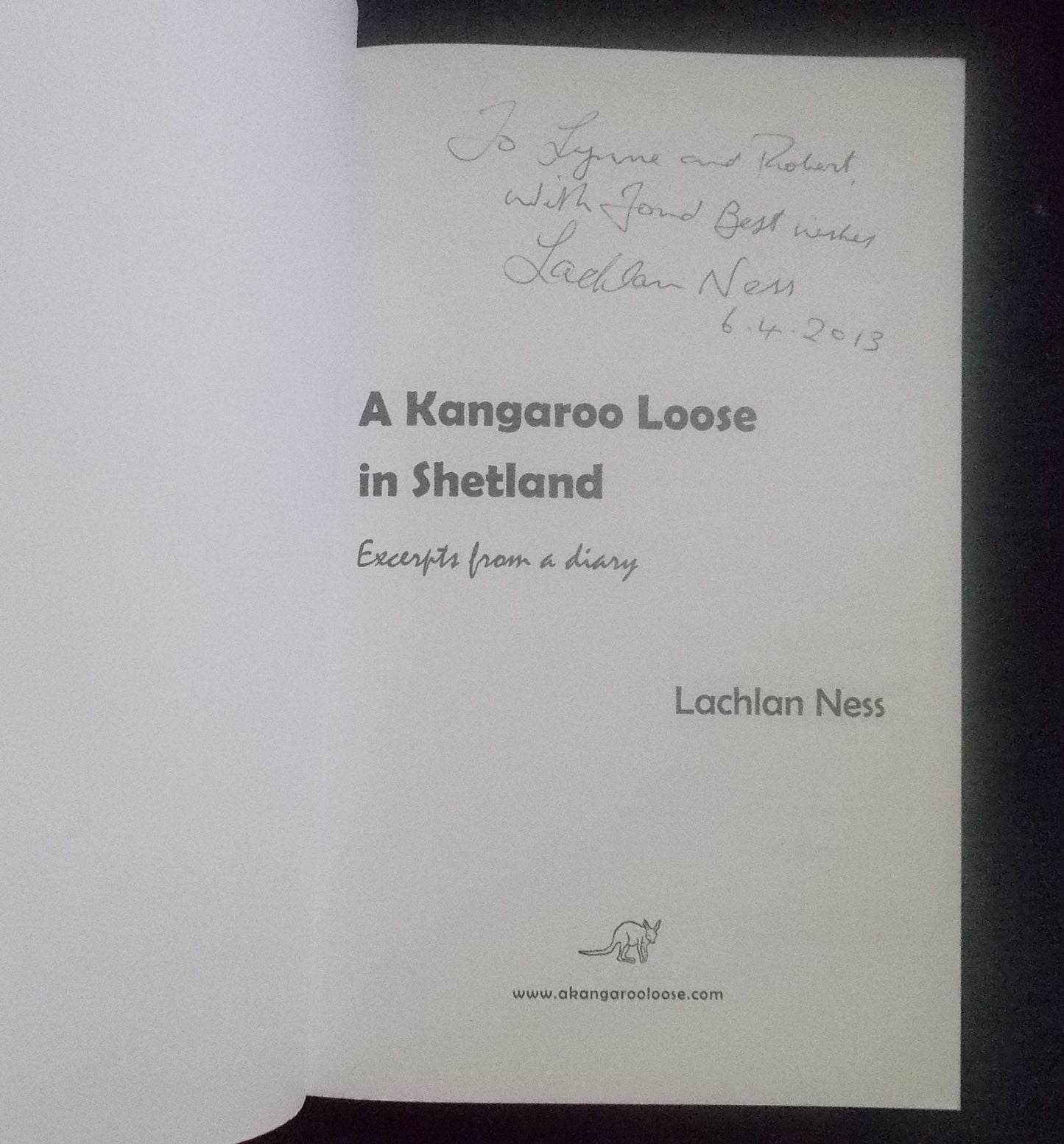 A Kangaroo Loose In Shetland: Lachlan Ness