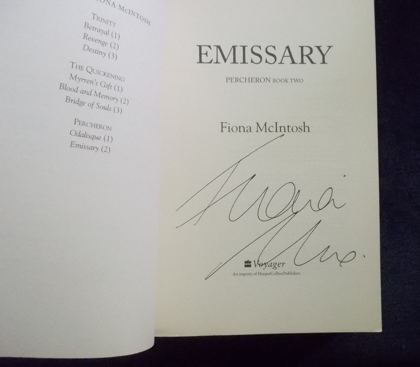 Emissary: Fiona McIntosh