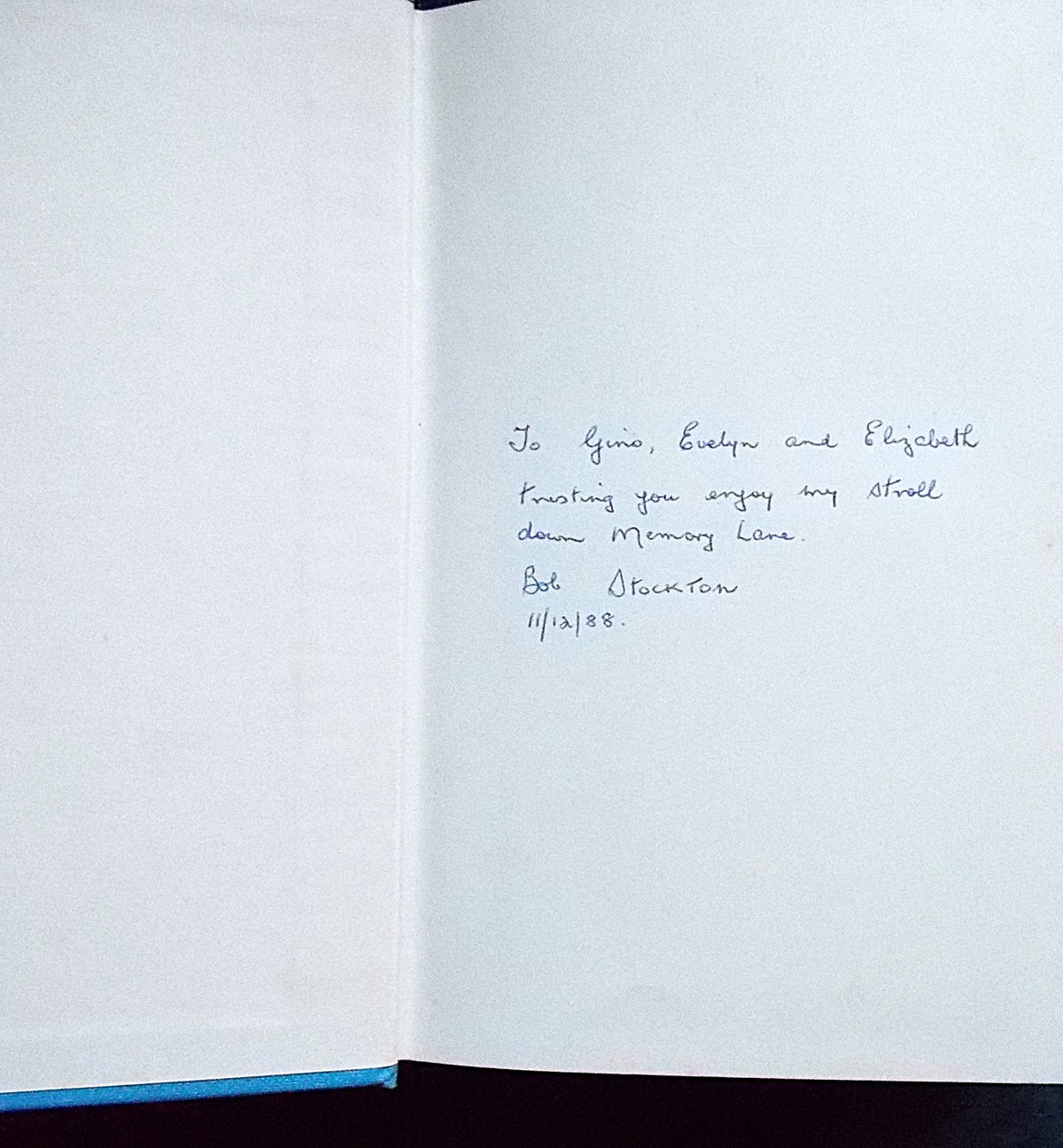 You Taught My Father: Bob Stockton