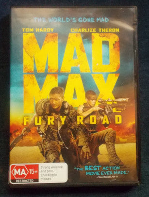 DVD:  Mad Max - Fury Road:  Tom Hardy; Charlize Theron