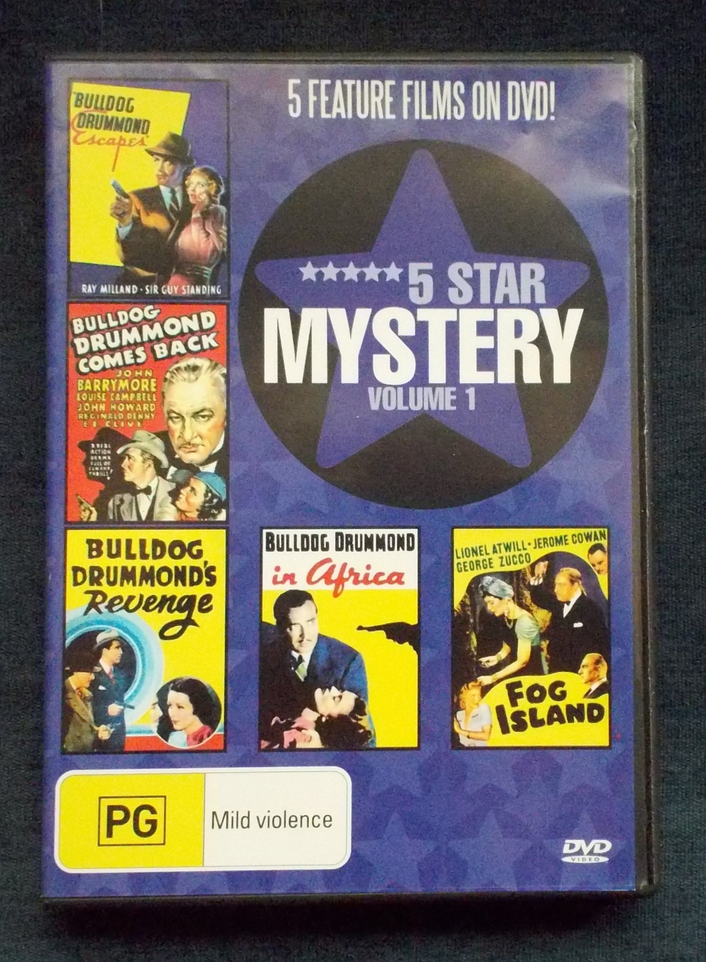 5 Star Mystery Volume 1:  Five full length films