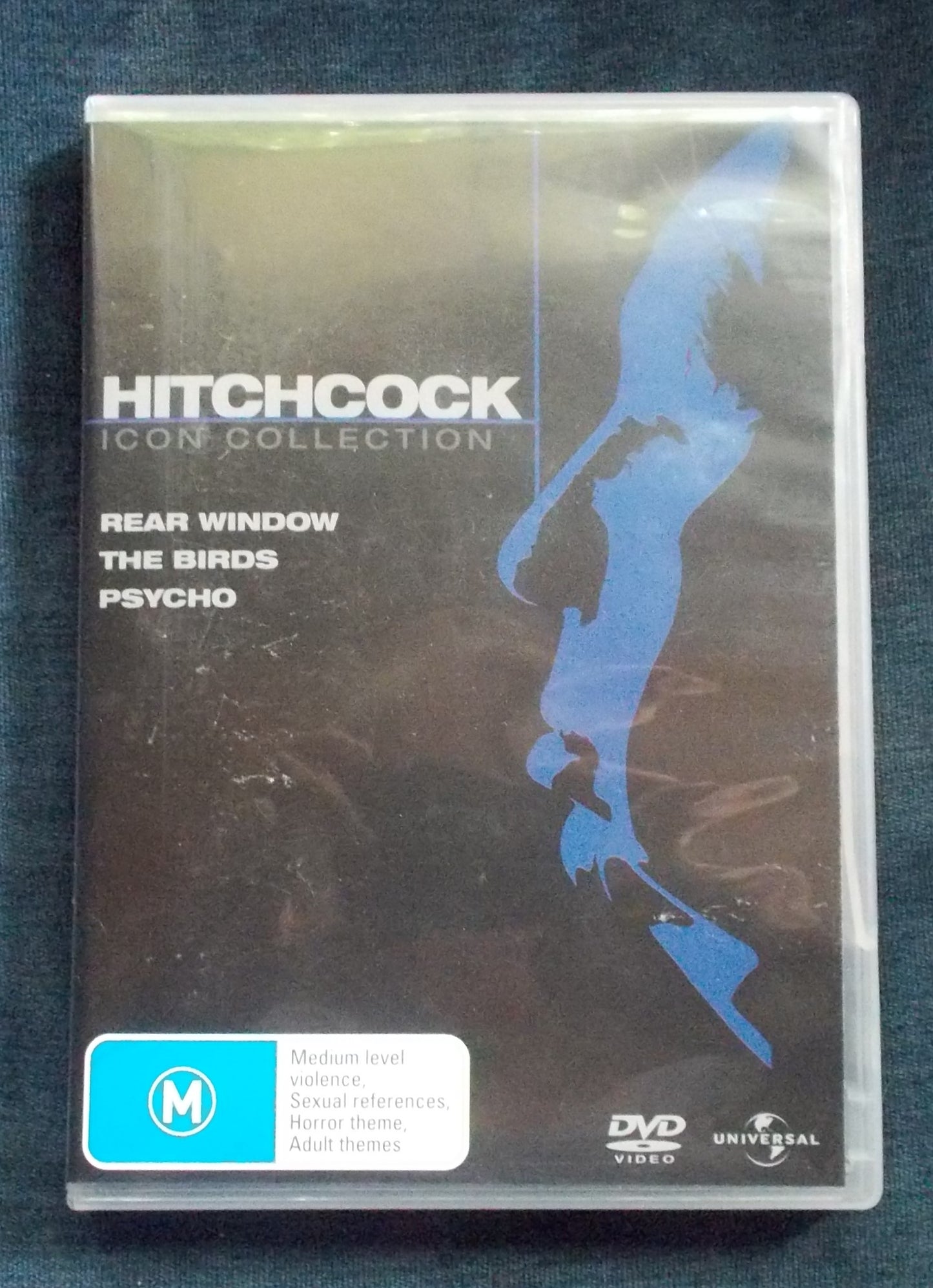 DVD: Hitchcock - 3 Classic Movies:  Rear Window; The Birds; Psycho