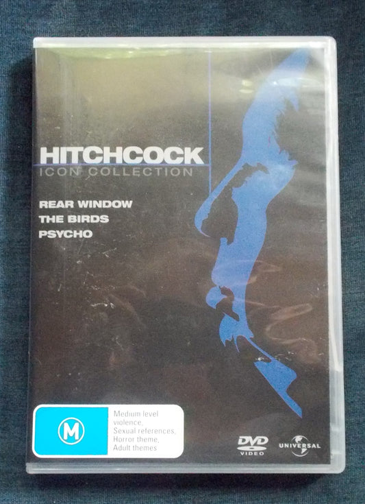 DVD: Hitchcock - 3 Classic Movies:  Rear Window; The Birds; Psycho