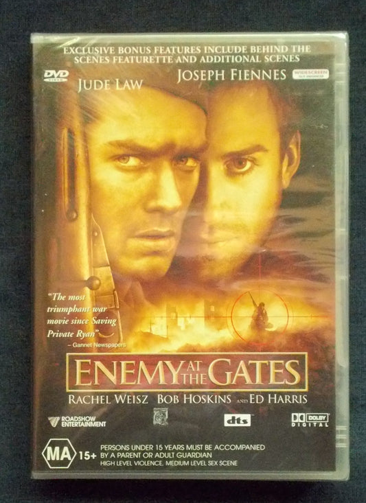 DVD:  Enemy At The Gates:  Jude Law; Joseph Fiennes; Rachel Weisz