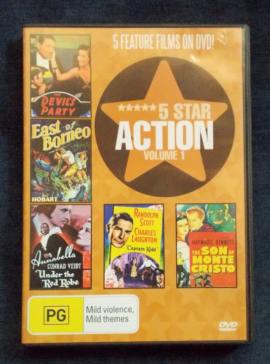 DVD:  5 Star Action:  5 Movies: Victor McLaglen; Charles Laughton; Louis Hayward