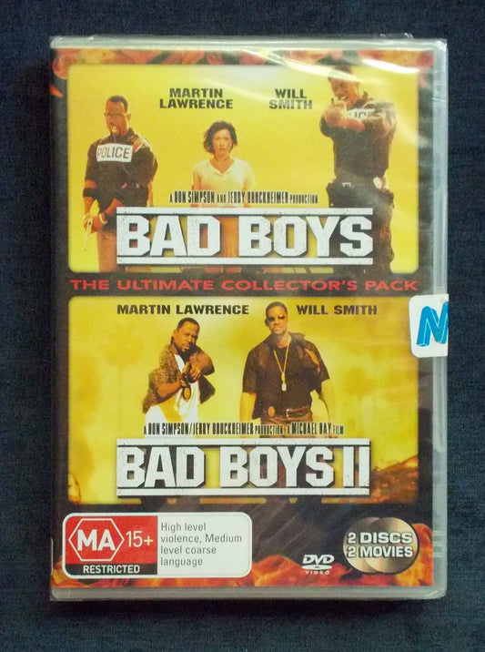 DVD:  Bad Boys I and II:  Martin Lawrence; Will Smith