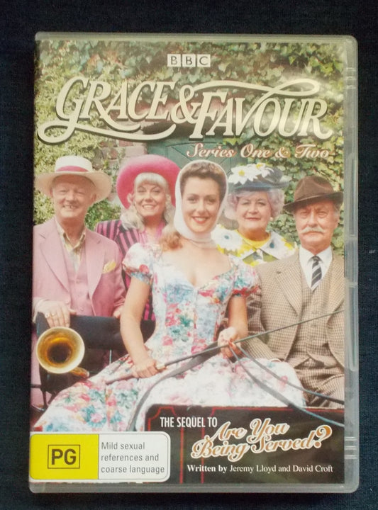 DVD Series:  Grace And Favour Series 1 and 2: Mollie Sugden; John Inman; Wendy Richards; Frank Thornton; Nicholas Smith