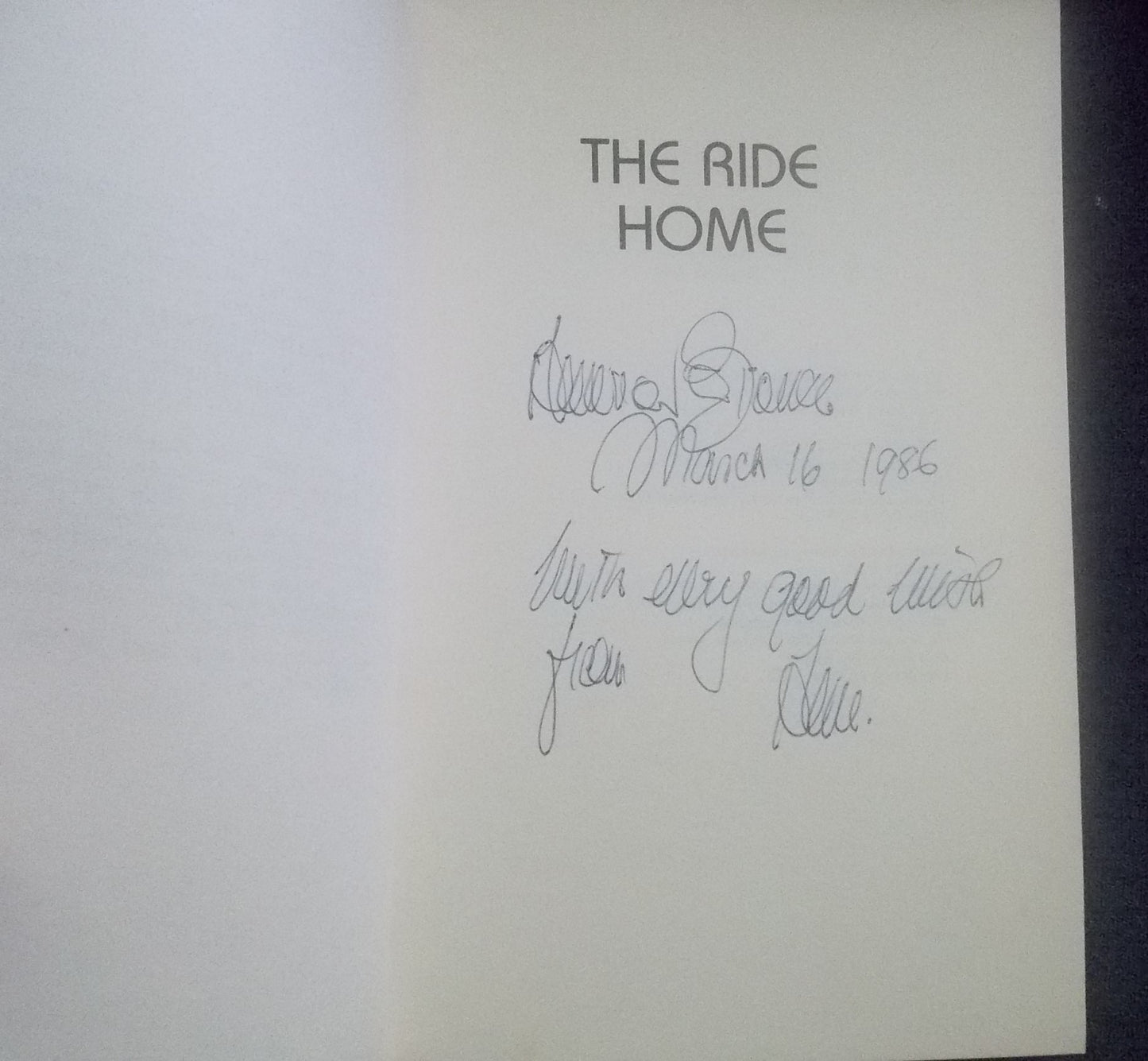 The Ride Home: Anne Von Bertouch