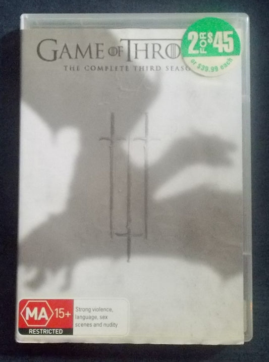 DVD:  Game Of Thrones Season 3