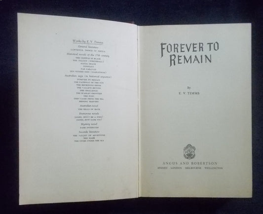Forever To Remain:  E.V. Timms