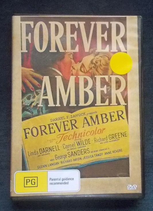 DVD:  Forever Amber:  Linda Darnell, Cornel Wilde, Richard Greene and George Sanders