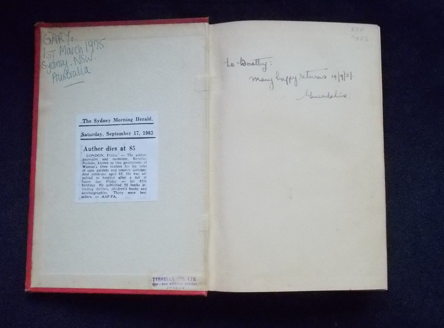 Oxford-London-Hollywood:  Beverley Nichols