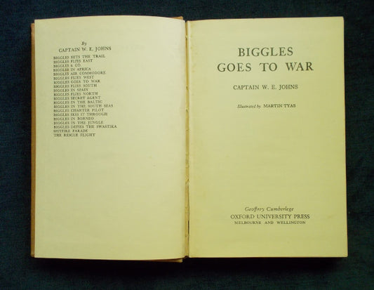 Biggles Goes To War Title