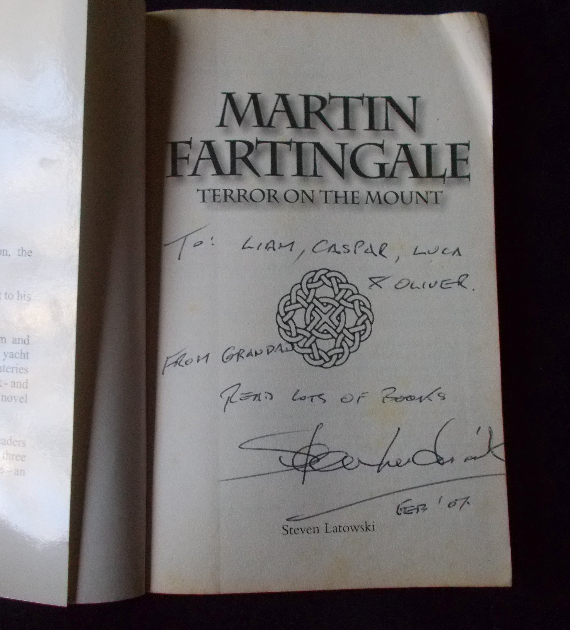 Martin Fartingale Autograph