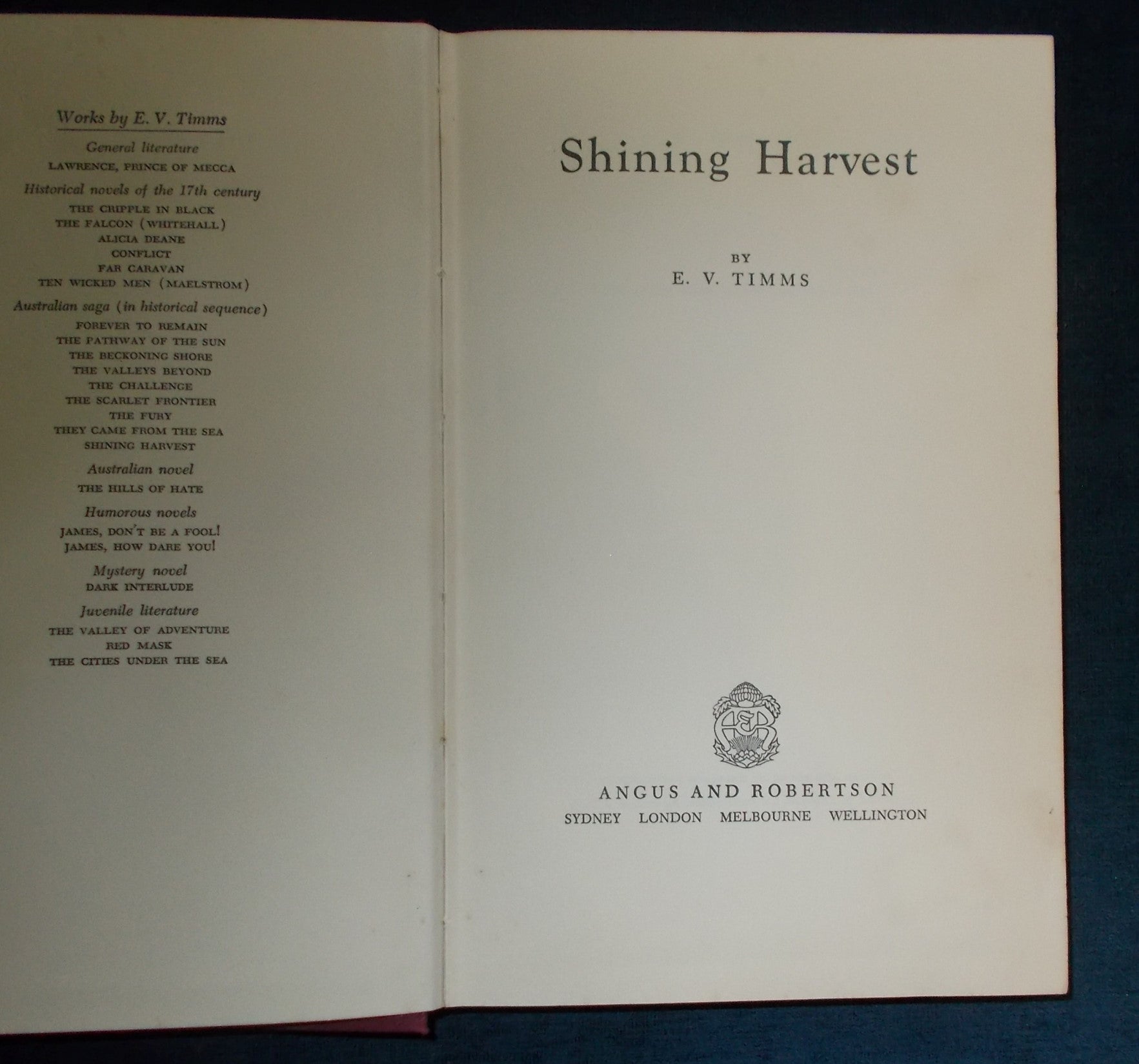 Shining Harvest Title