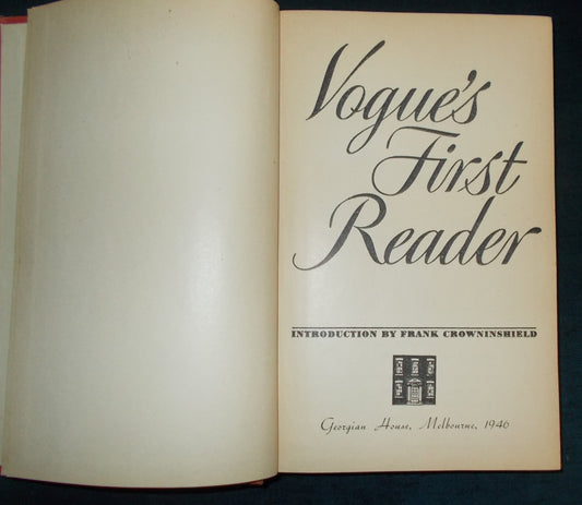 Vogues First Reader Title