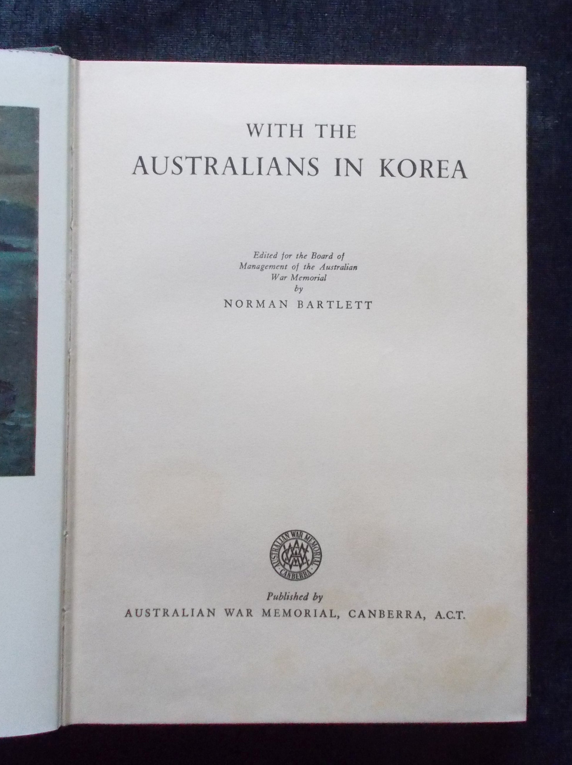 With The Australians In Korea Title